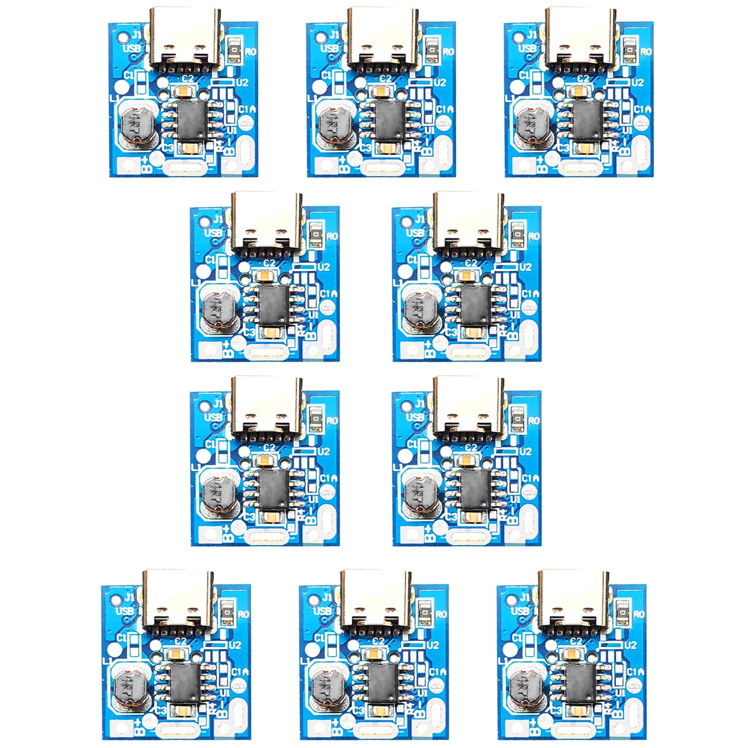 2PCS TP4056/TPA4056/4056 Micro USB 5V Battery Charging Module with Inbuilt Battery Protection and Charging Indicator for DIY Projects