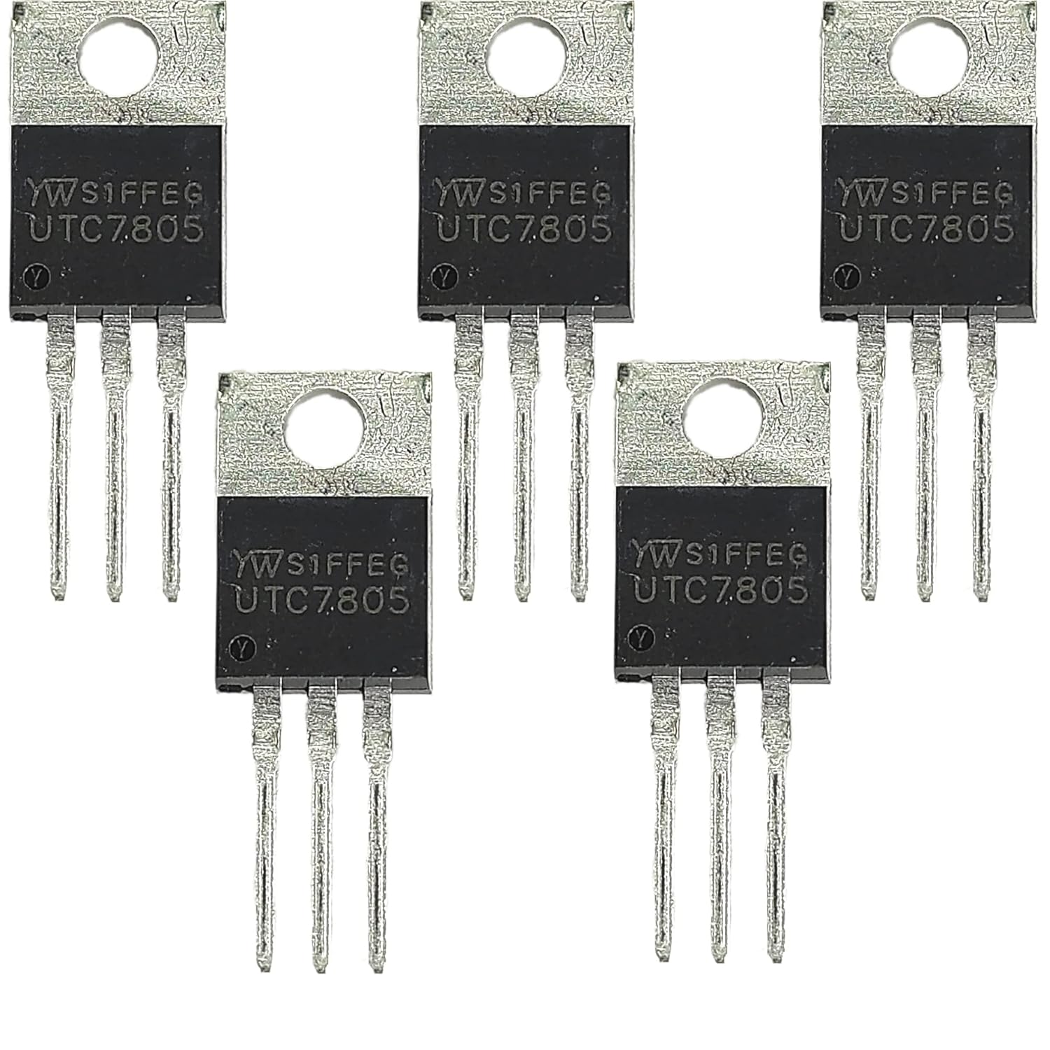 7805 Voltage Regulator IC LM7805 12v to 5v Regulator for Multiple Applications 5PCS
